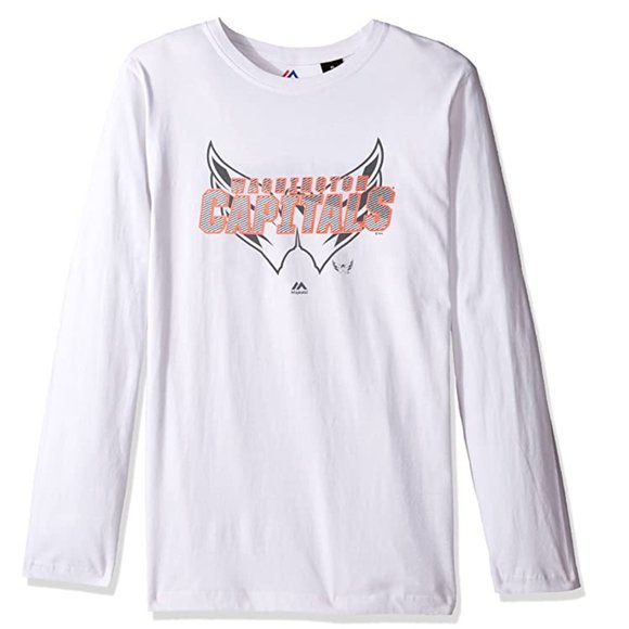 NHL Washington Capitals Long Sleeve Pop Screen Tee - Picture 1 of 1